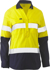 Picture of Bisley Workwear Womens Taped Hi Vis Stretch V-Neck Closed Front Shirt (BLC6064T)