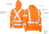 Picture of Bisley Workwear X Taped Hi Vis Zip Front Fleece Hoodie (BK6819XT)