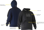 Picture of Bisley Workwear Recycled Pullover Hoodie With Print (BK6902P)