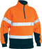 Picture of Bisley Workwear Taped Hi Vis 1/4 Zip Fleece Pullover (BK6989T)