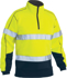 Picture of Bisley Workwear Taped Hi Vis 1/4 Zip Fleece Pullover (BK6989T)