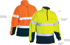 Picture of Bisley Workwear Taped Hi Vis 1/4 Zip Fleece Pullover (BK6989T)