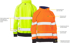 Picture of Bisley Workwear Womens Taped Hi Vis Fleece Jumper (BKL6818T)