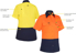 Picture of Bisley Workwear Womens Cool Lightweight Hi Vis Drill Shirt (BL1895)
