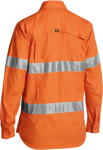 Picture of Bisley Workwear Womens Taped Hi Vis Ripstop Shirt (BL6416T)