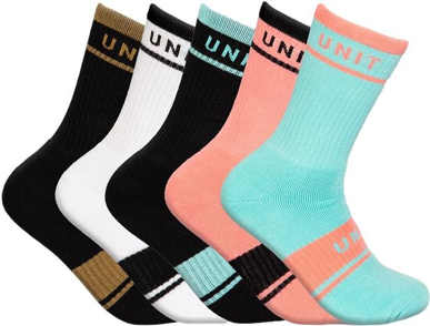 Picture of UNIT Womens Equip Hi -Lux Bamboo Socks - 5 Pack (212233002)