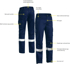 Picture of Bisley Workwear Taped Ripstop Engineered Cargo Work Pants (BPC6475T)