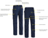 Picture of Bisley Workwear Tencate Tecasafe® Plus 700 Engineered FR Vented Cargo Pants (BPC8092)