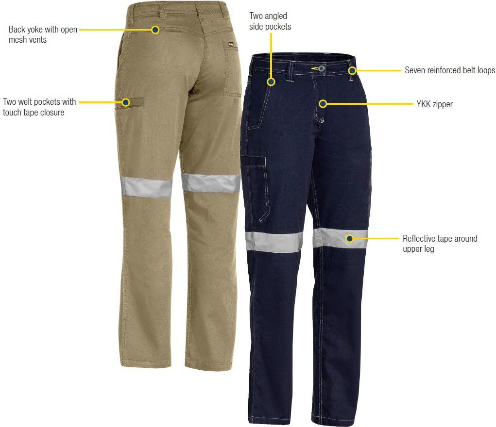 Workwear and Safety Specialist! View Bisley Workwear BPL6431T WOMENS 3M
