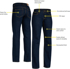 Picture of Bisley Workwear Womens Stretch Denim Jean (BPL6712)