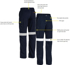Picture of Bisley Workwear Tencate Tecasafe® Plus 700 Womens Taped FR Cargo Pants (BPL8092T)