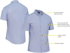 Picture of Bisley Workwear Mens Short Sleeve Chambray Shirt (BS1407)