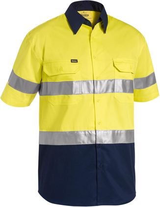 Picture of Bisley Workwear Taped Hi Vis Cool Lightweight Shirt (BS1896)