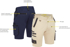 Picture of Bisley Workwear 4-Way Stretch Zip Cargo Short (BSHC1332)