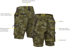 Picture of Bisley Workwear Stretch Canvas Camo Cargo Short - Limited Edition (BSHC1337)