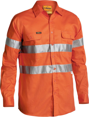 Picture of Bisley Workwear Taped Hi Vis Drill Shirt (BT6482)
