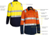 Picture of Bisley Workwear Taped Hi Vis Cool Lightweight Shirt With Shoulder Tape (BS6432T)