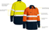 Picture of Bisley Workwear Tencate Tecasafe® Plus 480 Taped Hi Vis Lightweight FR Vented Shirt (BS8237T)