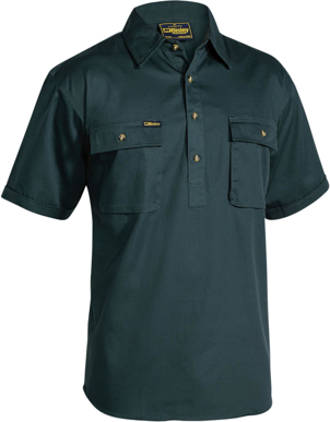 Picture of Bisley Workwear Closed Front Cotton Drill Shirt (BSC1433)