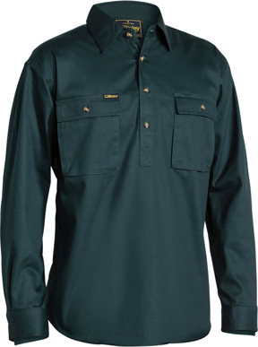 Picture of Bisley Workwear Closed Front Cotton Drill Shirt (BSC6433)