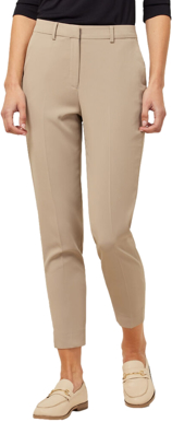 Picture of NNT Uniforms Womens Crepe Stretch High Waist Cropped Pant - Beige (CAT3YC-BEI)