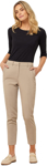 Picture of NNT Uniforms Womens Crepe Stretch High Waist Cropped Pant - Beige (CAT3YC-BEI)