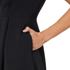 Picture of NNT Uniforms Womens Crepe Stretch Sleeveless Dress - Black (CAT69T-BKP)