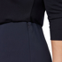 Picture of NNT Uniforms Womens Crepe Stretch Midi Length A-Line Skirt - Navy (CAT2RV-NAV)