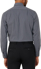 Picture of NNT Uniforms Mens Avignon Window Check Stretch Long Sleeve Shirt - Charcoal (CATJDE-CHA)