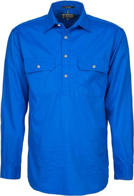 Picture of Ritemate Workwear-Mens Pilbara Closed Front Long Sleeve Shirt (RM200CF)