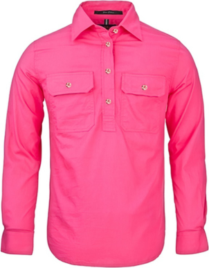 Picture of Ritemate Workwear-Womens Pilbara Closed Front Long Sleeve Shirt (RM300CF)