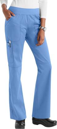 Scrubs Specialist! View CHEROKEE-CH-WW110-Cherokee Workwear WW Revolution  Womens Mid Rise Straight Leg Pull-on Pant online.