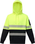Picture of Australian Industrial Wear Unisex Taped Hi Vis Hoodie (SW88)