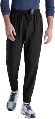 Grey's Anatomy Mens Voyager 5 Pocket Elastic Waistband Pant (GSSP626)