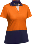 Picture of Bisley Workwear Womens Hi Vis V-Neck Polo (BKL1234)
