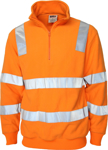 Picture of DNC Workwear Hi Vis Vic Rail 1/2 Zip Polar Fleece 3731(DNC)