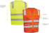 Picture of Bisley Workwear Taped Hi Vis Safety Zip Vest (BV0341T)