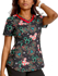 Picture of Cherokee Scrubs Womens Holiday Heads Scrub Top (TF769 MKZD)