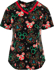 Picture of Cherokee Scrubs Womens Holiday Heads Scrub Top (TF769 MKZD)