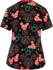 Picture of Cherokee Scrubs Womens Holiday Heads Scrub Top (TF769 MKZD)