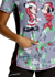 Picture of Cherokee Scrubs Womens Under the Mistletoe Scrub Top (TF783 MKNU)