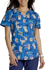 Picture of Cherokee Scrubs Womens Happy As A Quokka V-Neck Print Top (CK652 HAQA)