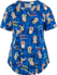 Picture of Cherokee Scrubs Womens Happy As A Quokka V-Neck Print Top (CK652 HAQA)