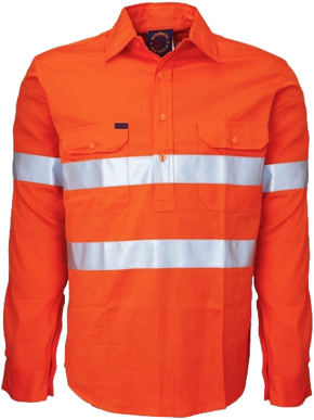 Picture of Ritemate Workwear Vented Closed Front Lightweight With Reflective Tape (RM108VCFR)