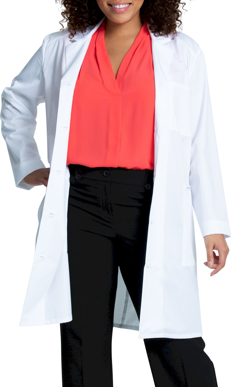 Picture of Cherokee Scrubs Womens Project Lab 3 Pocket Long Length Lab Coat (CH-CK421)