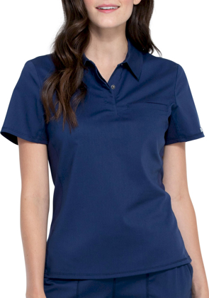 Picture of Cherokee Scrubs Womens Revolution Polo Scrub Top (CH-WW698)