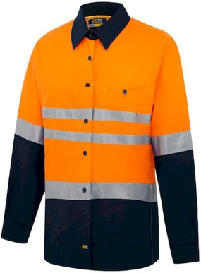 Picture of Visitec Workwear Womens Day/Night Shirt Long Sleeve (V5002)