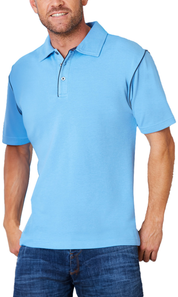 Picture of Stencil Mens Bio Weave Short Sleeve Polo (1033 Stencil)