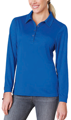 Picture of Stencil Womens Freshen Long Sleeve Polo (1143 Stencil)
