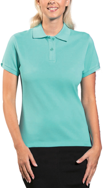 Picture of Stencil Womens Traverse Short Sleeve Polo (7115 Stencil)